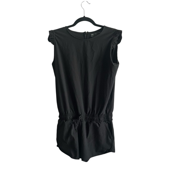 Albion Fit  Black  by Ruffle Romper  Romper in Excellent Pre Loved Condition - Picture 4 of 5